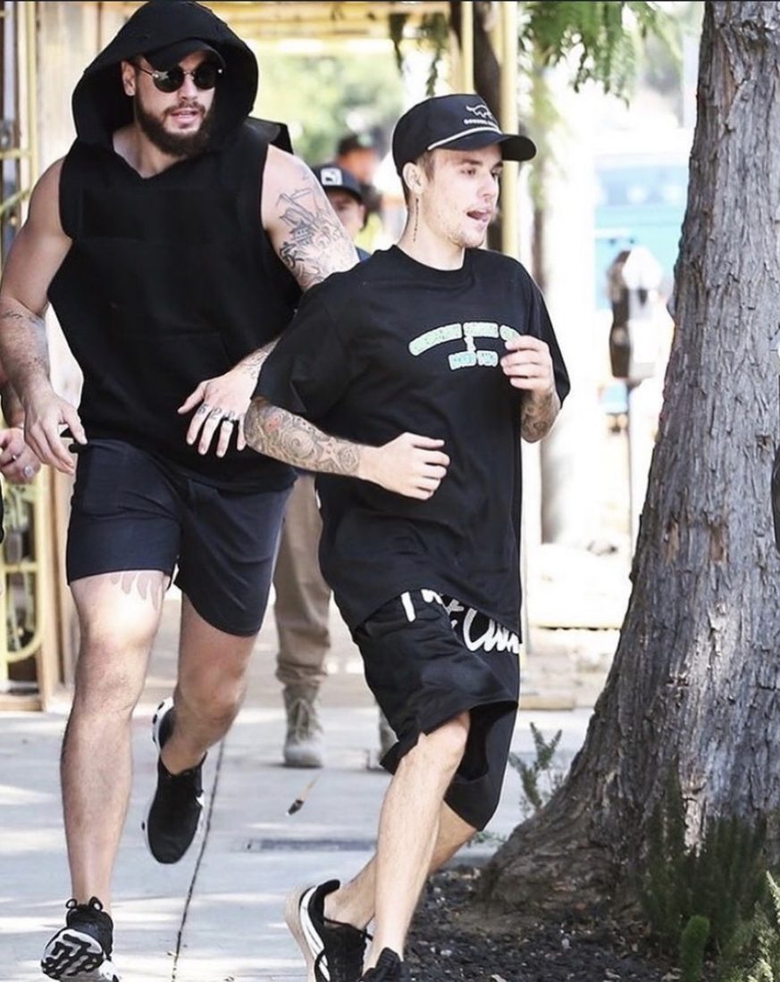 Joshua training Justin Bieber