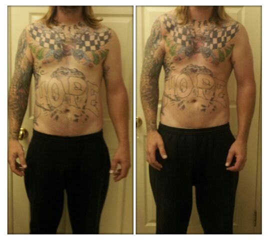 Scott, before and after, THORTYDAYS program